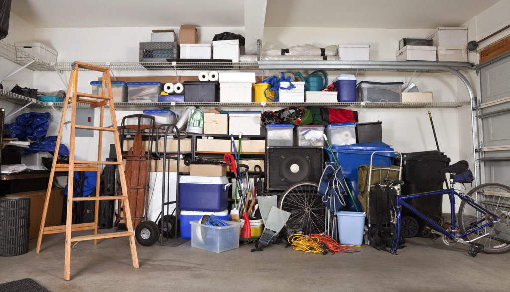 an organized garage free of junk and clutter